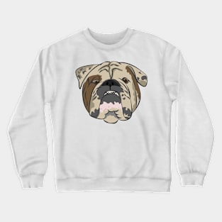 Bulldog head. Crewneck Sweatshirt